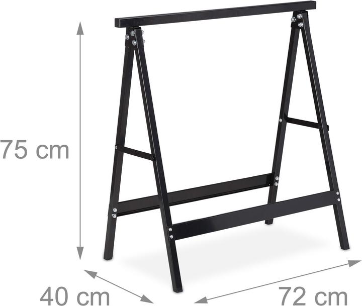 Image du produit Relaxdays Tréteaux jeu de 2 (72 cm, 40 cm)