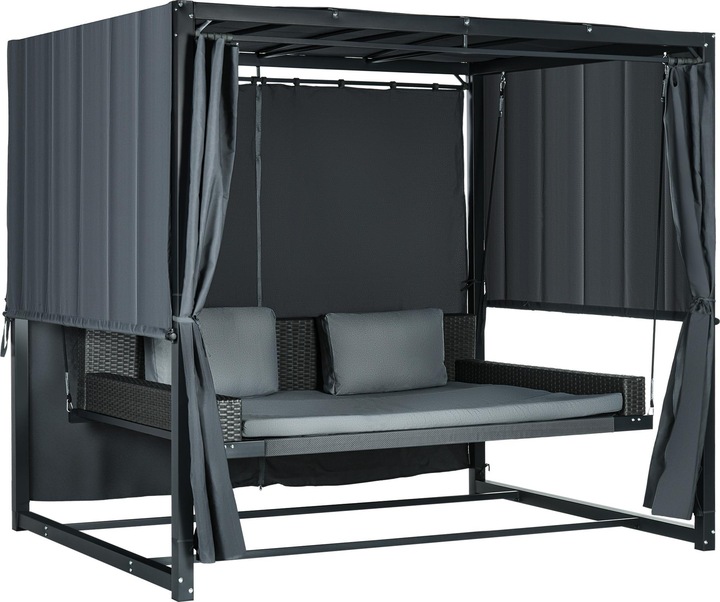 Outsunny Hollywoodschaukel mit Pergola