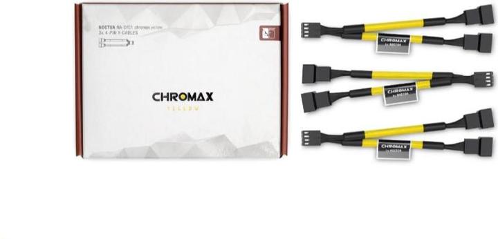 Actual product image Noctua NA-SYC1 chromax.yellow Y-splitter cable set for fans