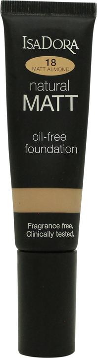 Isadora Natural Matt Foundation 35ml 18 Matt Mandel (18 Matt Almond)