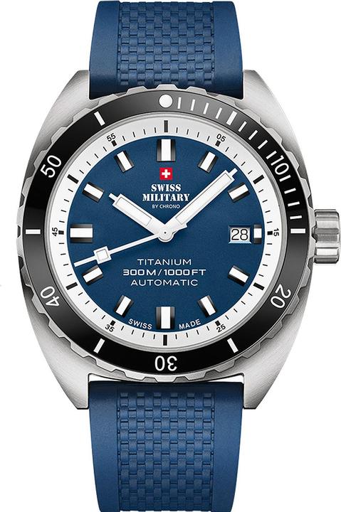 Produktbild Swiss Military SMA34100.09 Diver Titanium Automatik 42mm 30ATM (Taucheruhr, 42 mm)