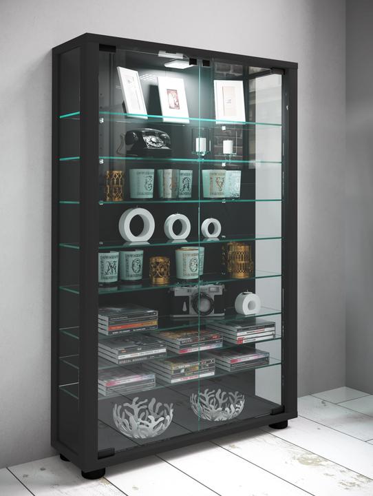 Actual product image VCM Collection stand display case wood glass Lumo Mini (59 x 18 x 90 cm)