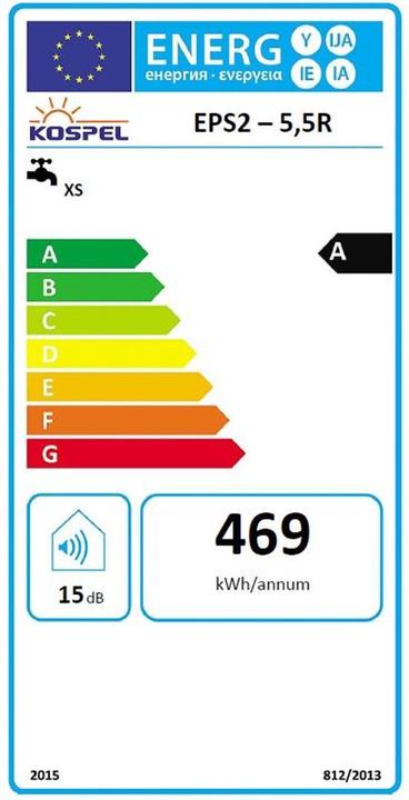 Energie-Label Viessmann Instant Water Heater Eps-5.5r Twister