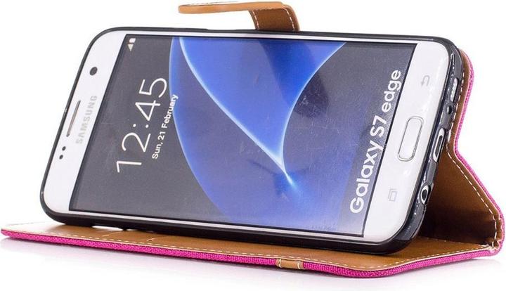 Actual product image König Design Case Mobile Protection for Samsung Galaxy S7 Edge Case Cover Wallet Case New (Samsung Galaxy S7 Edge)