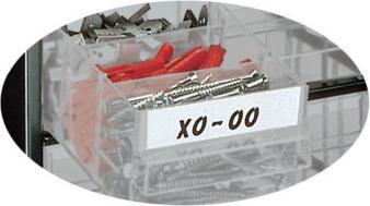 Productafbeelding Raaco Etiketten set 60 stuks B52xH10mm voor lade type D wit / doorzichtig