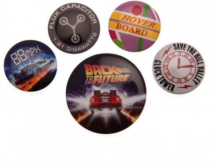 Back to the Future Set di badge (confezione da 5)