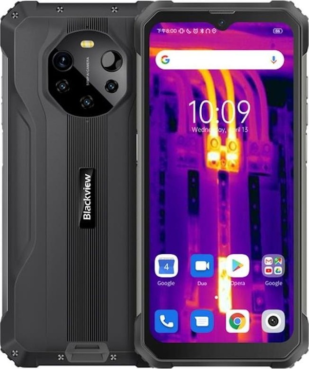 Productafbeelding Blackview BL8800 Pro 5G (FLIR - 6,58" scherm - 128 GB, 8 GB RAM) Zwart (128 GB, Zwart, 6.58", 50 Mpx, 5G)