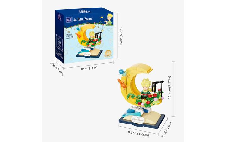 Produktbild Pantasy Der kleine Prinz Starry Ride Bauset New Moon 13 cm