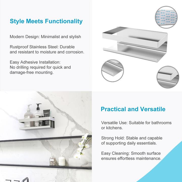 Actual product image Intirilife Duschregal Ablage