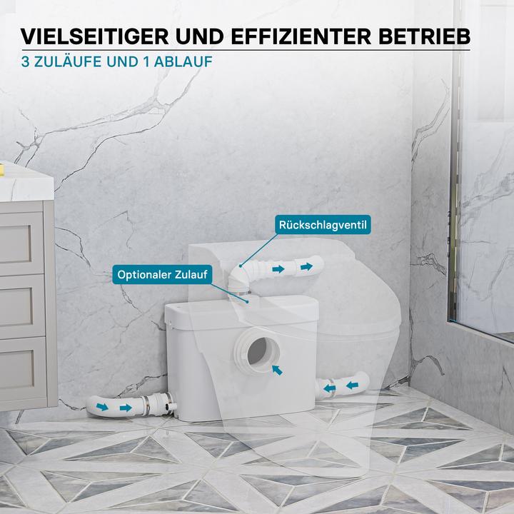 Produktbild Wiltec 3/1 Kleinhebeanlage 450W Front Hebeanlage Häcksler Schmutzwasser Fäkalien