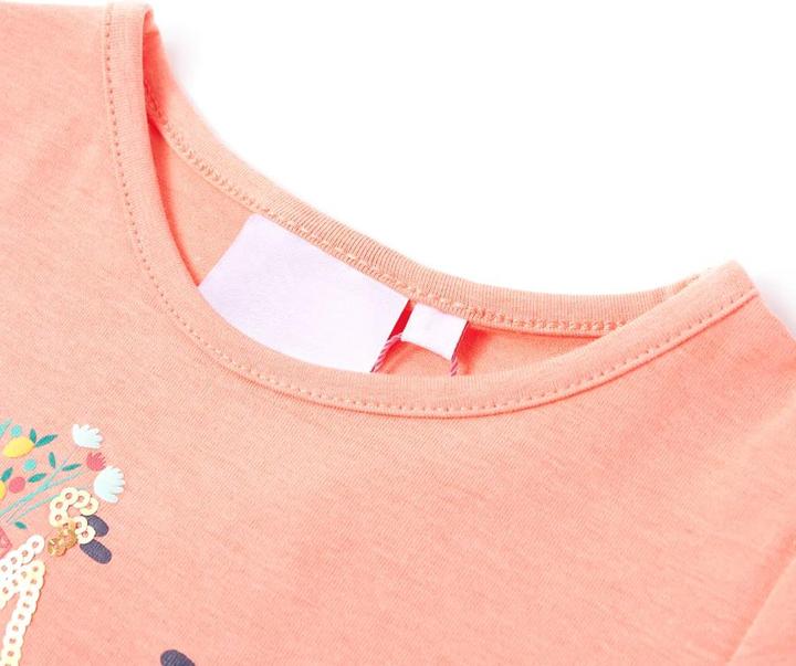 Immagine prodotto vidaXL Maglietta da bambino rosa corallo 140,Materiale: 95 % cotone. 5 (140)