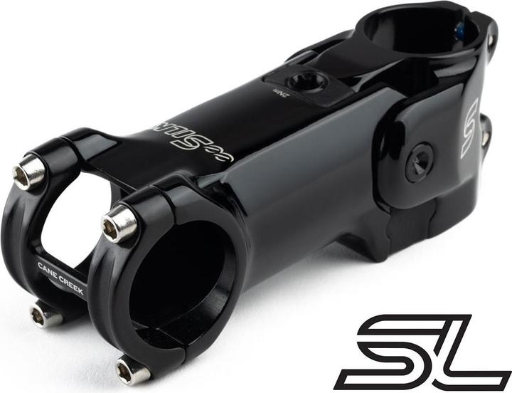 Actual product image Cane Creek eeSilk stem, 31.8mm, 70mm, -6°, 20mm, black (70 mm, 31.80 mm)