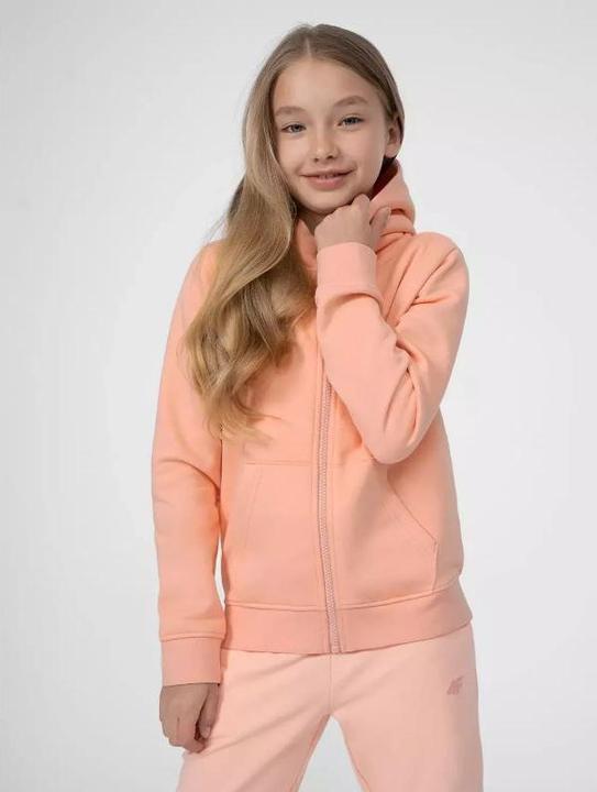 Actual product image 4F Sweater for girl powder coral 4FJSS23TSWSF216 65S (158cm) (158)