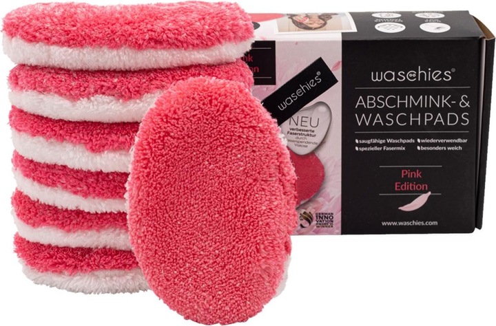 Produktbild Waschies Faceline - Abschminkpads & Waschpads Pink Classic-Edition (Reinigungstücher)