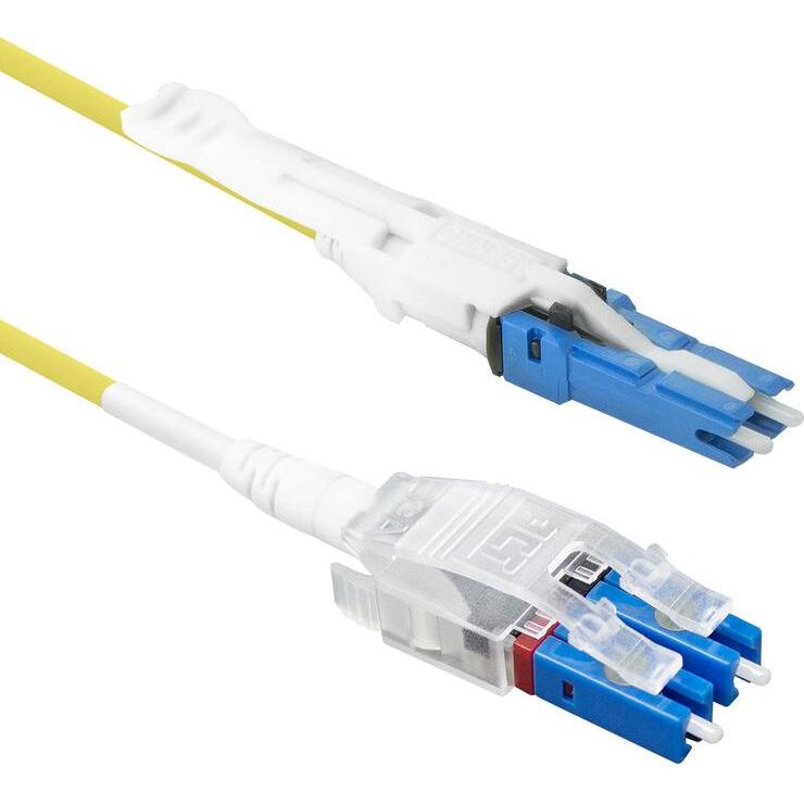 ACT 1 meter Singlemode 9/125 OS2 Polarity Twist uniboot duplex fiber patch cable with CS - LC connec (1 m), Netzwerkkabe...