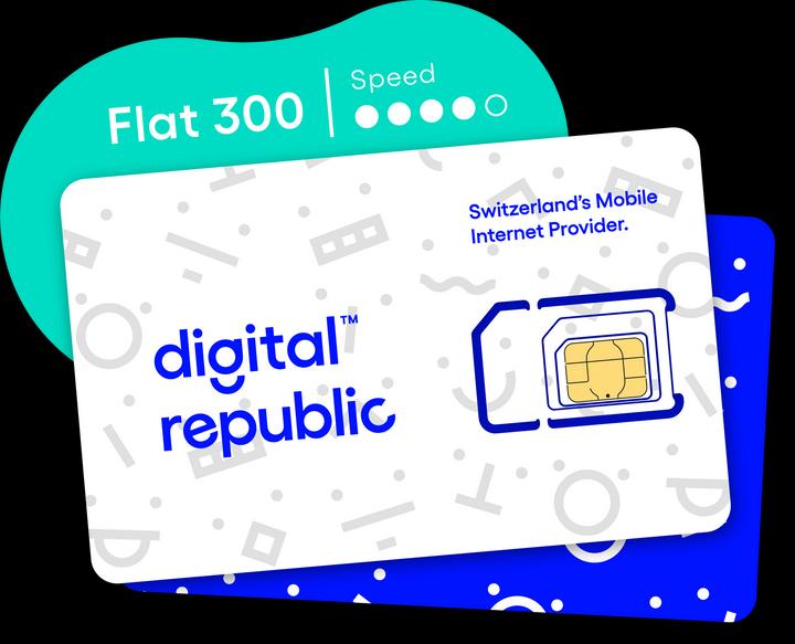 Produktbild Digital Republic SIM-Karte Unlimitiert Internet für 365 Tage – High Speed (365 Tage unlimitiert 300 Mbit/s)