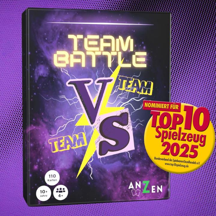 Produktbild Anzen Spiele ANZEN - TEAMBATTLE - Das Kartenspiel (Deutsch, 4 - 12 Spieler)