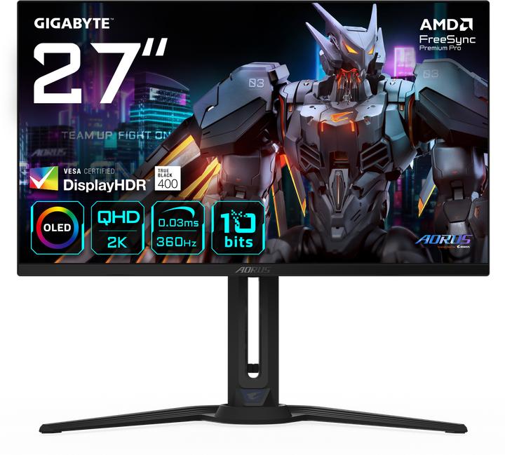 Actual product image Gigabyte Aorus FO27Q3 (2560 x 1440 pixels, 27")