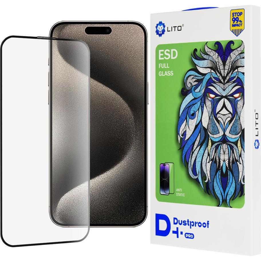 Lito - D+ Pro Dustproof - iPhone 15 - Black (Apple iPhone 15) (56351554)