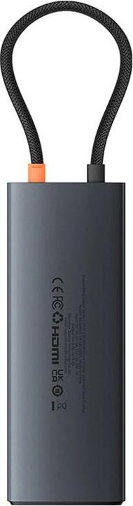 Actual product image Baseus Metal Gleam II Serie 10-in-1 USB-C HUB Docking Station Cosmic Schwarz (USB-C, 10 ports)