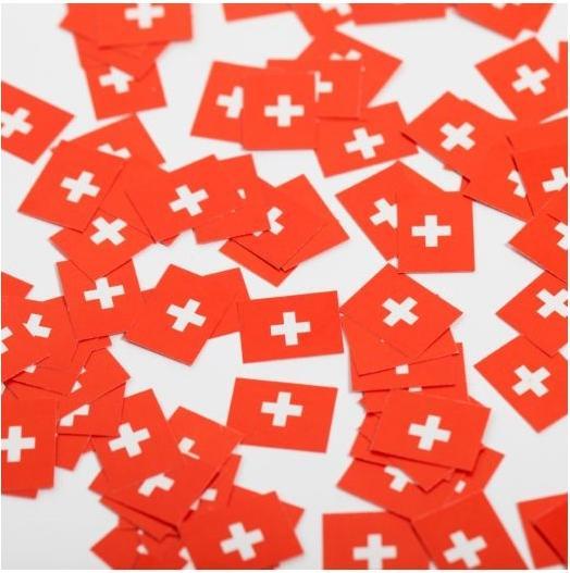 Produktbild Fiesta Tischkonfetti aus Papier - Schweiz - 150Stk. (150 Stk.)