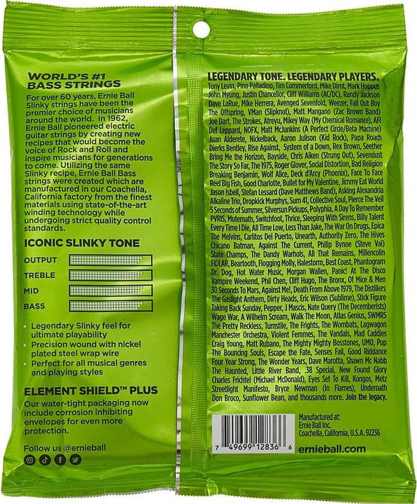 Actual product image Ernie Ball Regular Slinky 5-String (5x, Electric bass, 0.13")