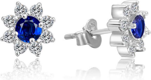Actual product image Beneto Silver earrings flowers AGUP1171 (L)