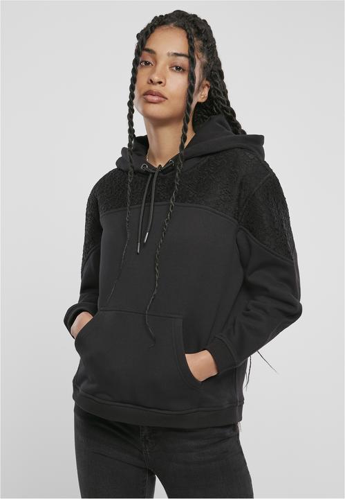 Produktbild Urban Classics Ladies Lace Inset Hoody (XS)