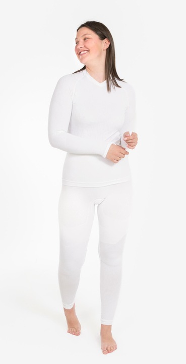 Produktbild Kipsta Damen/Herren Funktionsshirt langarm - Keepdry weiss (L)