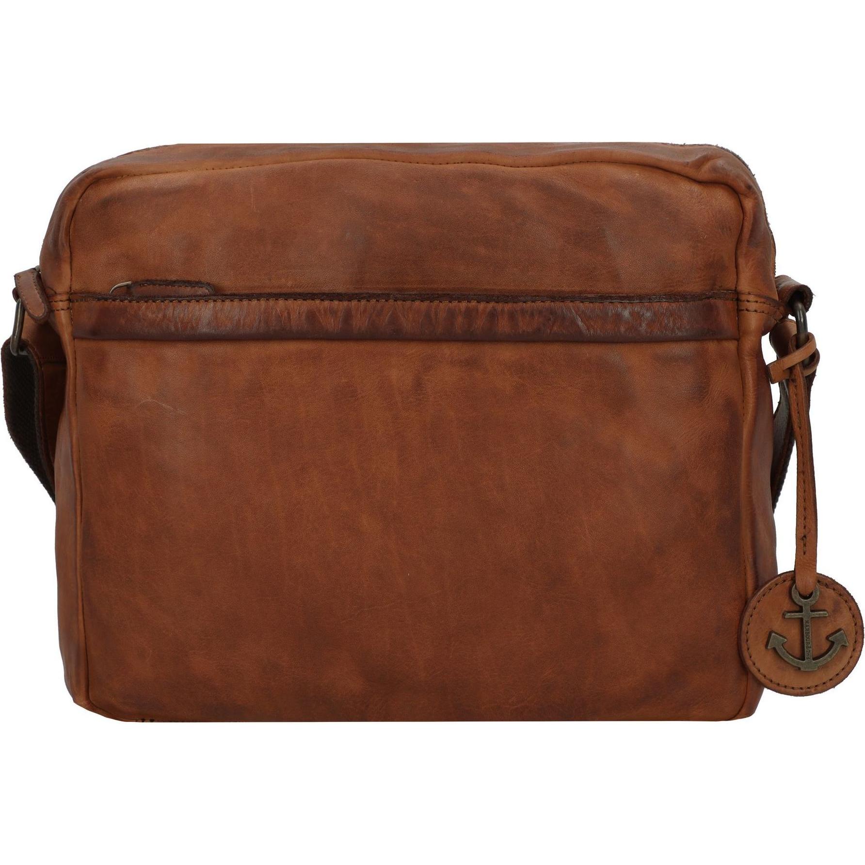 Harbour 2nd, Handtasche, Urban Poets Parker Umhängetasche Leder 28 cm, Braun