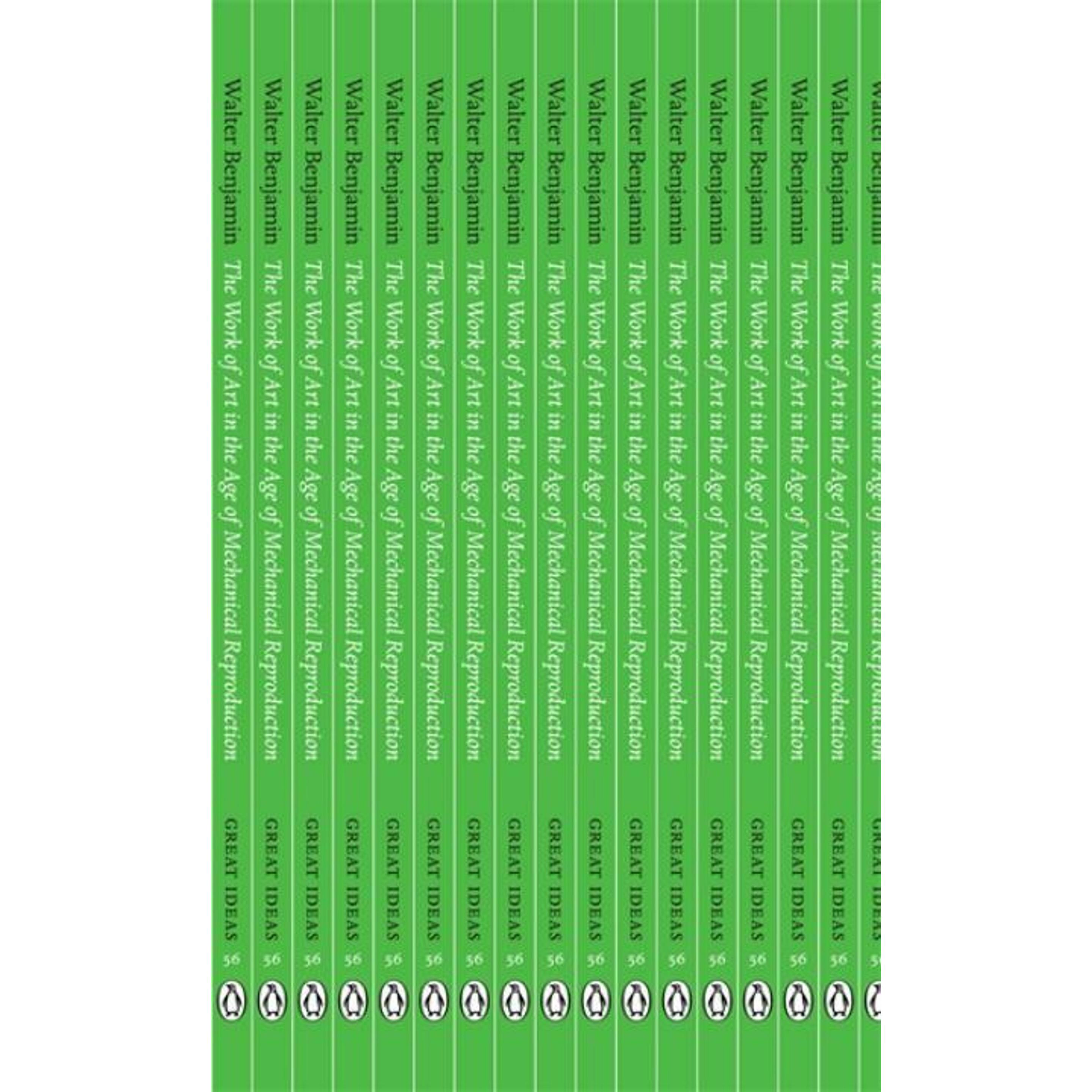 The Work of Art in the Age of Mechanical Reproduction, Sachbücher von Walter Benjamin