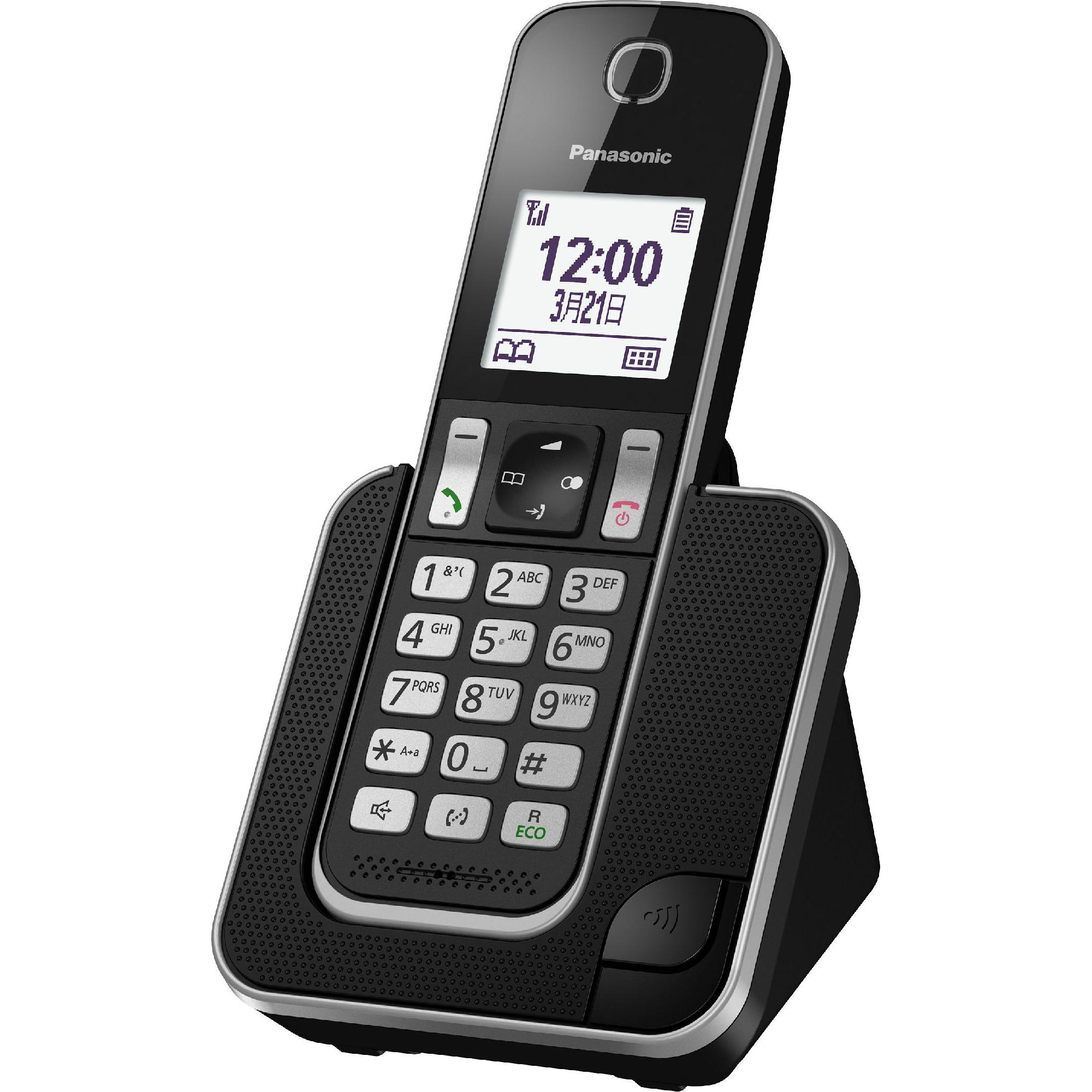 Panasonic KX-TGD310 telephone DECT telephone Caller ID Black, White, Telefon, Schwarz, Weiss