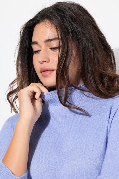 Produktbild Ulla Popken Strickkleid, A-Linie, Stehkragen, 3/4-Arm (60)
