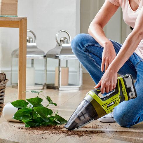 Image du produit Ryobi Aspirateur à main rechargeable R18HV-0