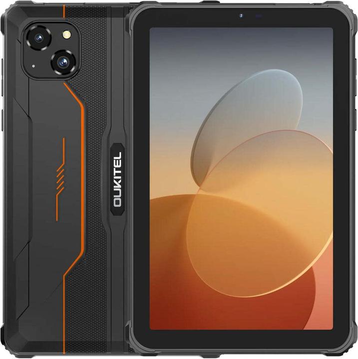 Actual product image Oukitel RT3 Pro - Rugged Tablet (4G/LTE - NFC - 8" - 128 GB, 4 GB RAM) Orange (4G, 8", 128 GB, Orange)