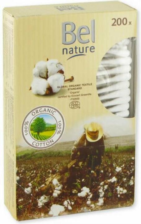 Actual product image Bel Cosmetic NATURE ECOCERT bastoncillos cartón algodón orgánico 200 pz