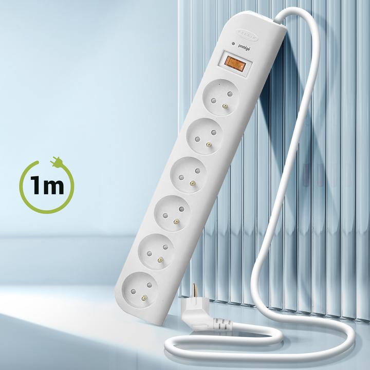 Produktbild Belkin Bloc Eco 6 Prises Cordon 1m (6x, 1 m)