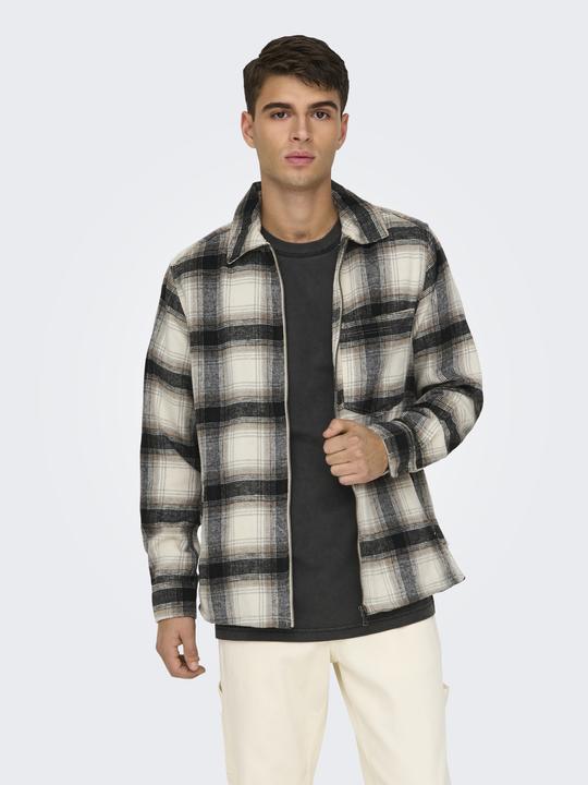 Produktbild Only & Sons Onsaustin Wool Zip Overshirt Noos (XS)