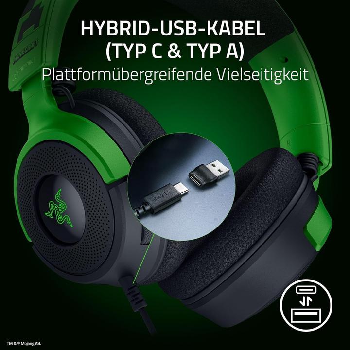 Immagine prodotto Razer Headset Kraken V4 X Minecraft (Cablato)