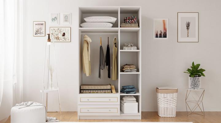 Produktbild Homitis Helora Matte White (105 x 52 x 210 cm)