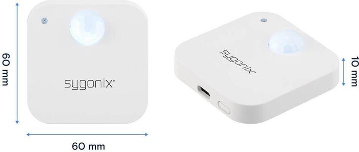 Actual product image Sygonix SY-6811312 Wall/ceiling motion detector 120° White (SY-6811312) (6 m)