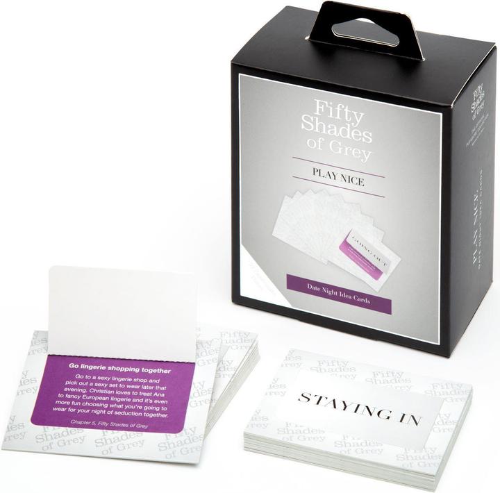 Productafbeelding Fifty Shades of Grey Play Nice Date Night Idea Cards (Diverse, Duits, Engels)