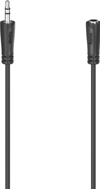 Produktbild Hama Audio-Verlängerungskabel, 3,5-mm-Klinken-Stecker - Kupplung, Stereo, 1,5 m (1.50 m)