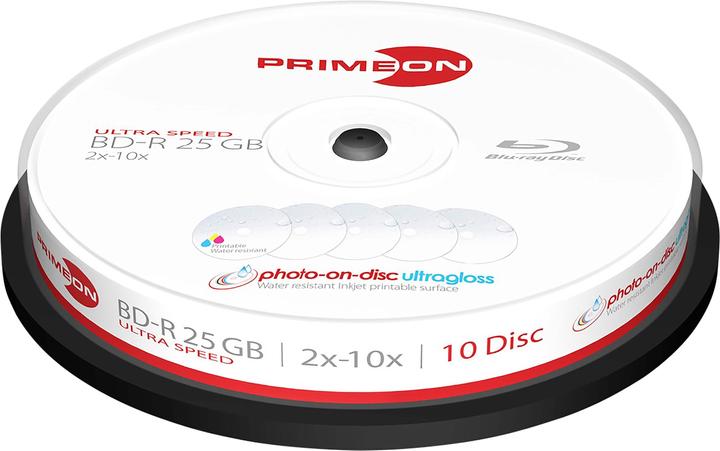 Actual product image Primeon BD-R 25GB Single Layer 10 pack (10x)