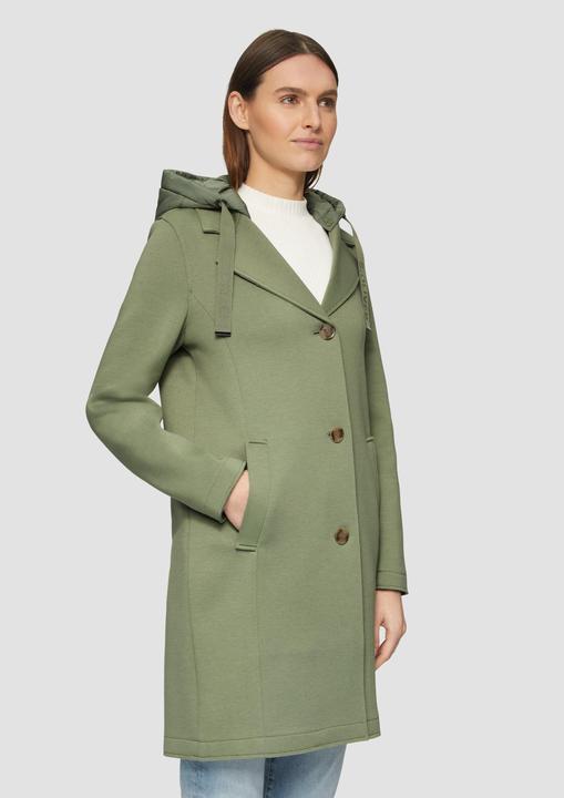 Produktbild S.Oliver Outdoor-Mantel Scubamantel mit abnehmbarer Kapuze