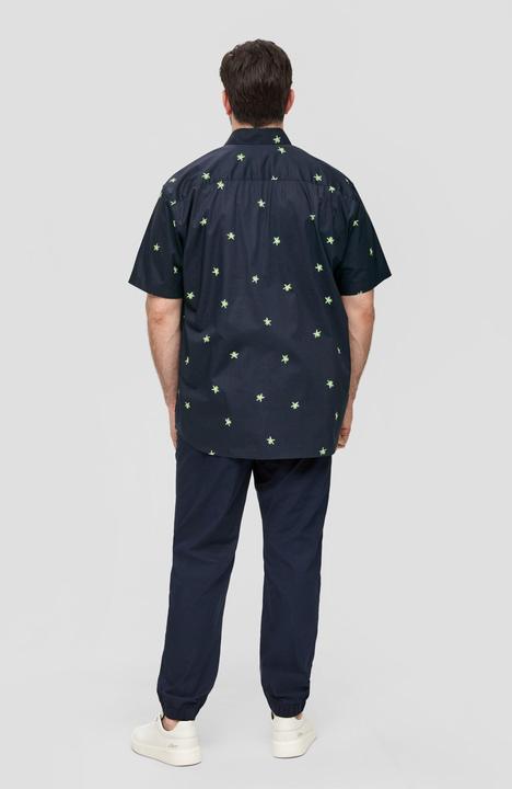 Actual product image S.Oliver Hemd Gemustertes Kurzarmhemd aus Baumwollstretch (XXL)