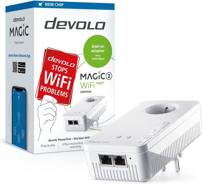 Produktbild Devolo Powerline WLAN Einzel Adapter 2.4 GBit/s (2400 Mbit/s)