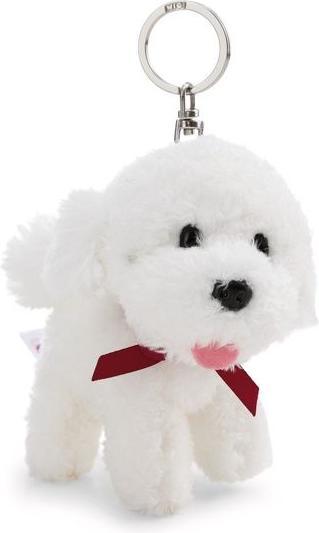 Actual product image NICI plush keychain Bichon Frise 10 cm