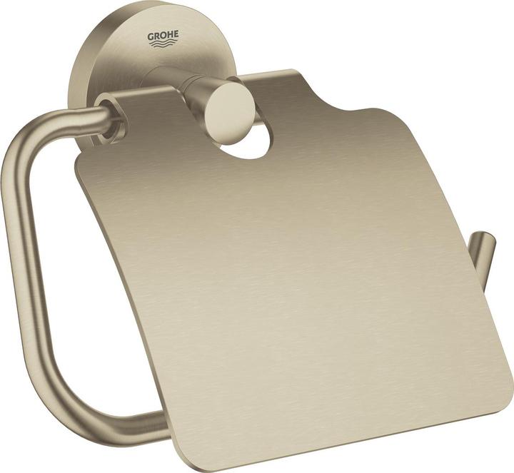 Grohe Distributeur papier WC ESSENTIALS avec couvercle nickel brossé