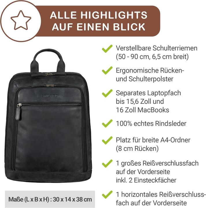 Produktbild Stilord Watson Laptoprucksack